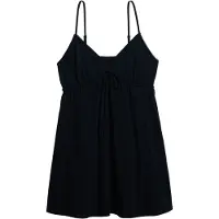 Superdry for woman. W8011958A Navy textured mini dress with straps (M), Casual, Cotton, Sleeveless / Straps