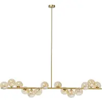 Kare Scala Balls pendellampe, gull