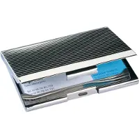 Sigel - Visittkortboks - krom - sølv, glanset