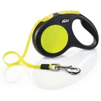 Flexi New NEON leash M 5M 25KG black/neon yellow