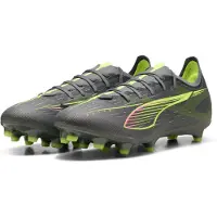 Puma ULTRA 5 MATCH FG/AG Football Boots Unisex, Shoes, Matte Aged Silver/Yellow Alert/Aged Silver, 40.5
