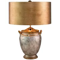 ELSTEAD Jackson bordlampe med bladgulldetaljer