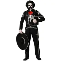 Atosa Mexican Skeleton Mann Kostyme
