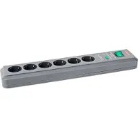 Brennenstuhl Secure-tec Ip20 H05vv-f 3g1.5 6 Uttak Med Bryter Skjøteledning 2 M