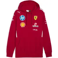 Puma Scuderia Ferrari HP 2025 Driver Hoodie Men, Clothing, Dark Cherry, XS
