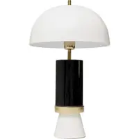 Kare Josy bordlampe, hvit/svart, stål, høyde 51 cm