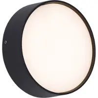 QAZQA Moderne utendørs vegglampe svart inkl. LED IP65 - Dop