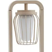 LUCANDE veilampe Chandan, 90 cm, beige, metall, IP54