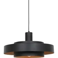 Steinhauer Hengelampe Flinter, svart, metall, Ø 50 cm, E27