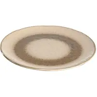 Leonardo Matera, Middagstallerken, Rund, Keramisk, Sand, 23 cm, 20 mm