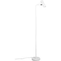 TRIO Marley gulvlampe, hvit, høyde 151 cm, metall