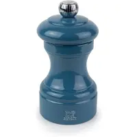 Peugeot Bistro salt- eller krydderikvern 10 cm Pacific Blue lakkert tre