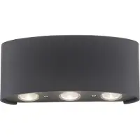 Paul Neuhaus utendørs LED-vegglampe Carlo, 17 cm, svart