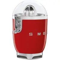 Smeg 50''s Style Sitrus Juicer CJF11RDEU Rød, Rød, Rustfritt stål, Rustfritt stål, Plast, 1 m, Plast, 70 W