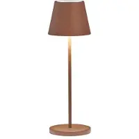 FH Lighting LED-bordlampe batteri Cosenza 2.0 34cm rustfarget