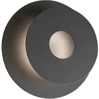 FISCHER&HONSEL GMBH LED-vegglampe Hennes, Ø 18 cm, svart