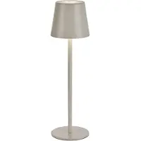 JUST LIGHT . Euria LED-bordlampe, gråbeige jern IP54