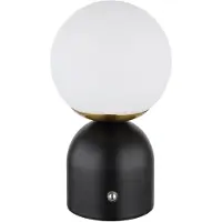 Globo Julsy oppladbar LED-bordlampe, svart, høyde 21 cm, metall, CCT