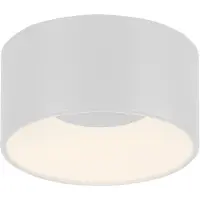 JUST LIGHT . Tanika LED-taklampe, hvit, Ø 16 cm, dimbar