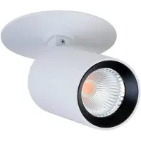 The Light Group SLC LED innfelt spot Art, 1 lyskilde, hvit, 2700 K, aluminium