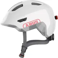 ABUS Sykkelhjelm - Smiley 3.0 Ace LED - Skinnende White - - 45-51 cm - Sykkelhjelm