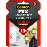 Scotch Extreme Interior Max 13kg 19mm X 5m Dobbeltsidig Tape
