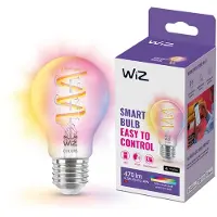 WiZ Connected Color A60 E27 Smart Filament Pære - RGB / 16 Millioner farger + Dimbar Hvit LED