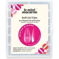 Le Mini Macaron Soft Gel Tips 220 pieces - Medium Almond