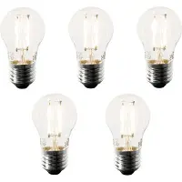 LUEDD Sett med 5 smarte E27 LED-pærer P45 4,5W 470 lm 1800-4000K