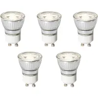 LUEDD Sett med 5 dimbare GU10 LED-pærer 35 mm 4W 230 lm 4000K