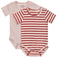 Minymo Bodyer k/e - 2-pack - Kløft Rose - - 1½ år (86) - Kortermet body
