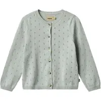 Wheat Knit Cardigan Maia Soft Blue (110 / 5 år)