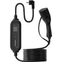Deltaco E-ladekabel Schuko til Type 2 6-16 A/3,5 kW 5,5 m / Mode 2-ladekabel for elbil
