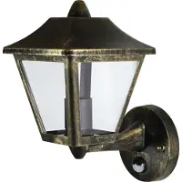 Ledvance ENDURA CLASSIC Tradition, Vegglys, Sort, Gull, Aluminium, IP44, Inngang, Fasade, Gangsti, Terrasse, I