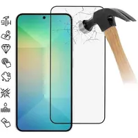 Mtp Products Samsung Galaxy S25 Full Cover Beskyttelsesglass - Svart Kant