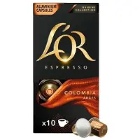 L'OR L''Or Espresso Colombia, Kaffe kapsyl, Espresso, Nespresso, 10 kopper, 10 stykker, 52 g