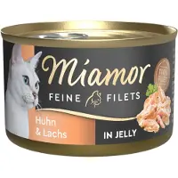 Miamor Økonomipakke Fine Fileter 24 x 100 g - Kylling & laks i gelé