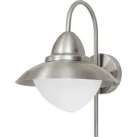 Eglo Vegglampe Sidney, stål, glass, E27