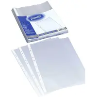 Bantex Plastlomme A4 0.04mm præget 100stk/pak