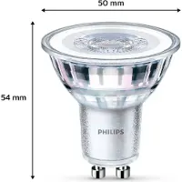 Philips LED-lyspære Classic 4.6W/827 (50W) 2-pack GU10