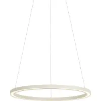 QAZQA Design Pendellampe Beige 60cm inkl. LED 3-Trinns Dimbar - Girello