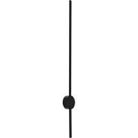 QAZQA Moderne vegglampe svart 100 cm inkl. LED - Clockwise