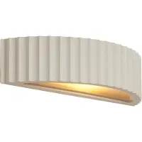 QAZQA Skandinavisk vegglampe hvit organisk - Plaster