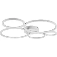 TRIO LED-taklampe Rondo, matt hvit