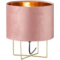 Honsel Moderne bordlampe rosa med gull - Rosalina