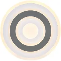 Globo LED-taklampe Sabatino, Ø 30 cm, hvit/antrasitt, CCT