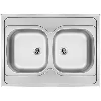 Deante Stål Zm6 320n Nedfelt Kjøkkenvask Med 2 Kummer