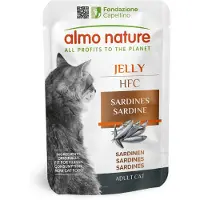 Almo nature Økonomipakke HFC Jelly Pouch 24 x 55 g - Tunfiskfilet med reker