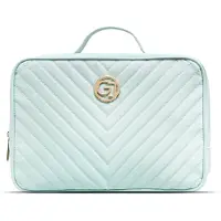 Gillian Jones Stor toalettmappe med 2 rom - Mint / Koral