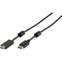 Vivanco Data kabel Displayport - HDMI 1.8 m, svart
